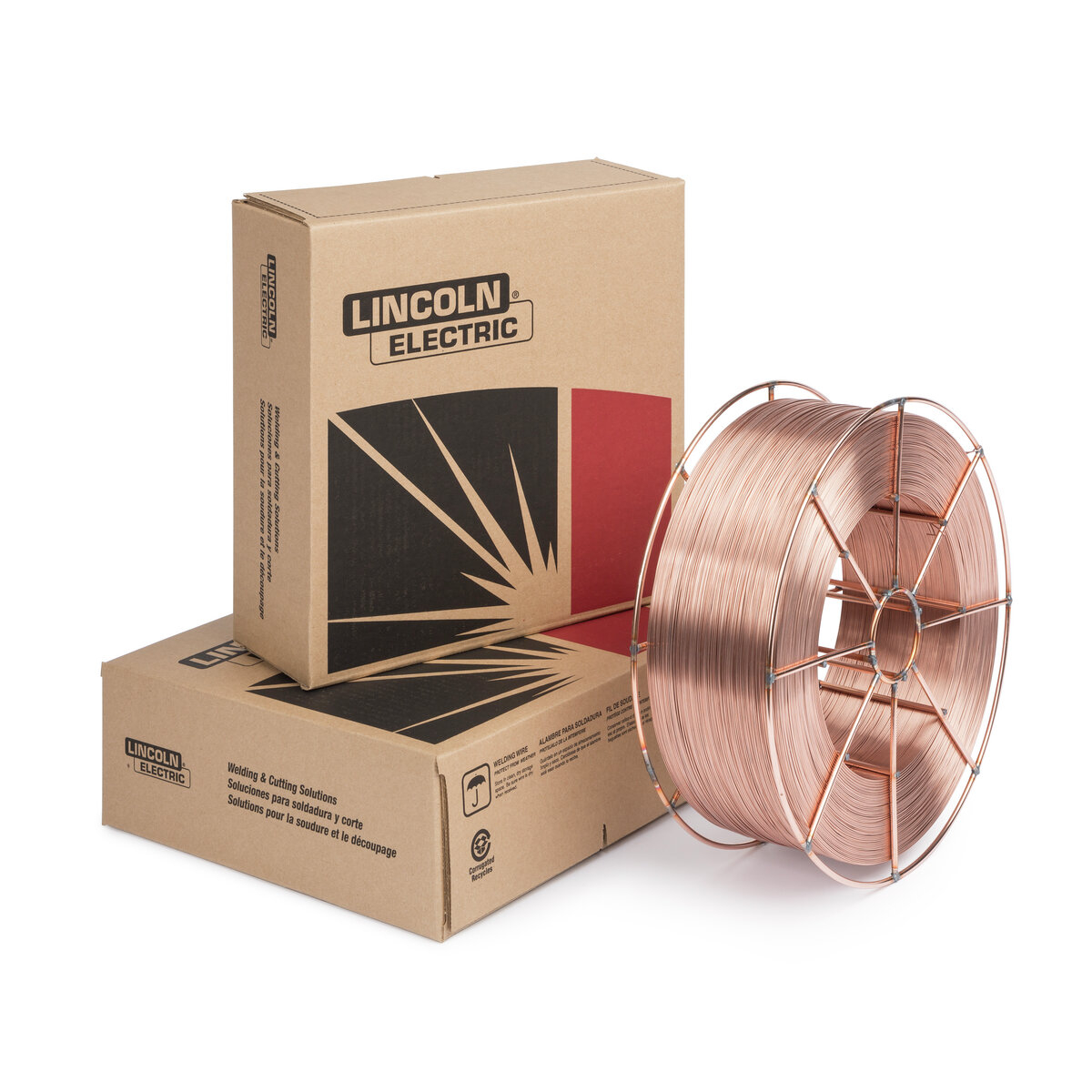 Lincoln Electric® Superarc® L-56® Carbon Steel Solid MIG Wire ER70S-6 Mild Steel 0.035in 33LB Steel Spool